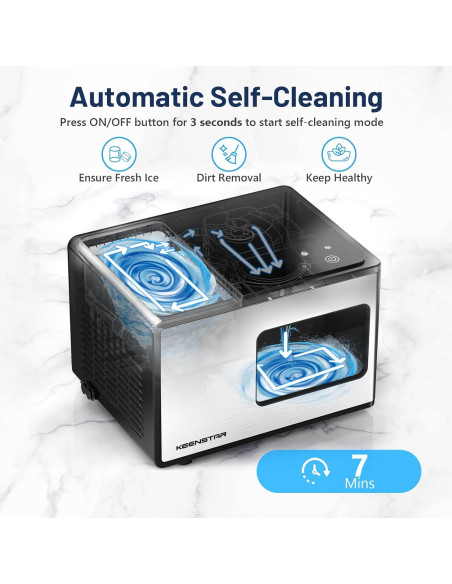 Fabricador de Hielo Nugget Keenstar 18 kg/día Acero Inoxidable