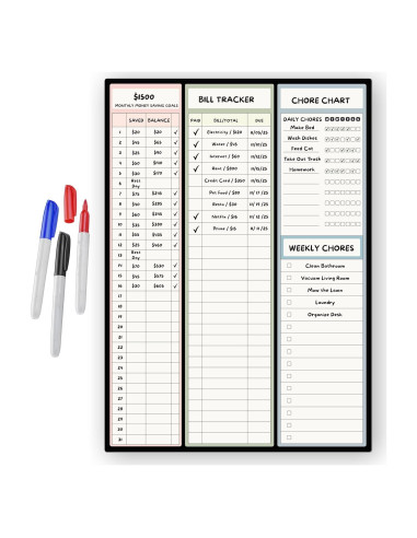 Planificador Magnético de Presupuesto Sunsella 25.4x35.6 cm