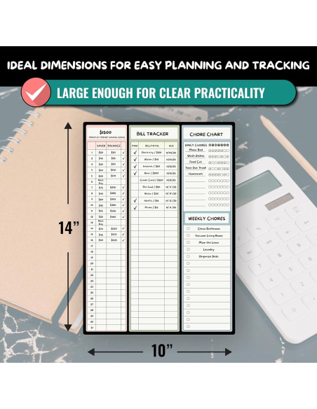 Planificador Magnético de Presupuesto Sunsella 25.4x35.6 cm