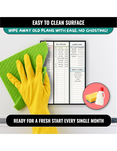 Planificador Magnético de Presupuesto Sunsella 25.4x35.6 cm