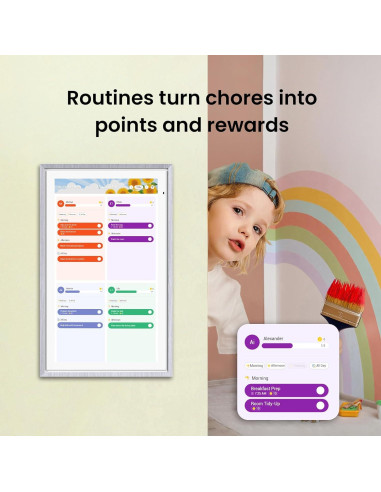 Calendario Digital ApoloSign 15.6" Pantalla Táctil HD Madera Gris