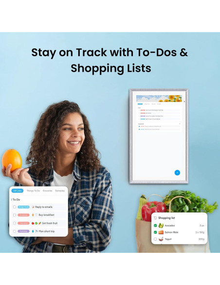 Calendario Digital ApoloSign 15.6" Pantalla Táctil HD Madera Gris