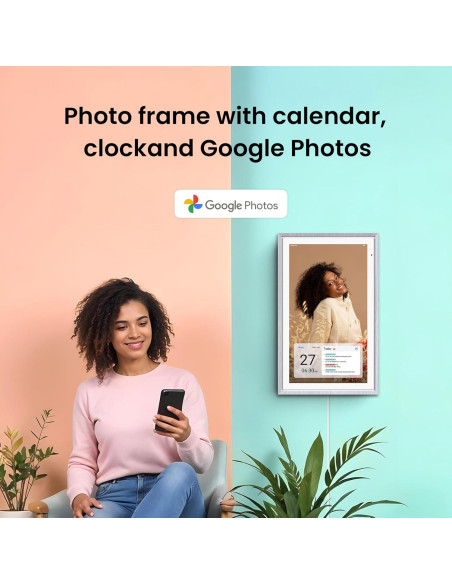 Calendario Digital ApoloSign 15.6" Pantalla Táctil HD Madera Gris