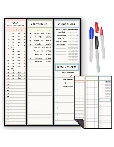 Planificador Magnético de Presupuesto Sunsella 25.4x35.6 cm