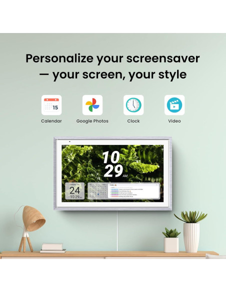 Calendario Digital ApoloSign 15.6" Pantalla Táctil HD Madera Gris
