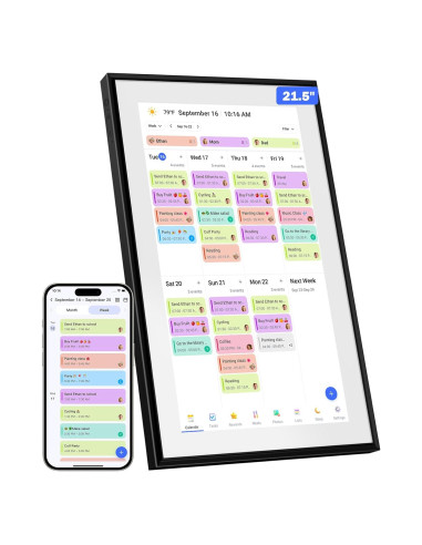 Calendario Digital WiFi Canupdog 21.5" Pantalla Táctil HD