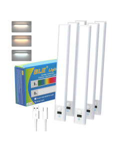 Luz bajo gabinete LED BLE 30.48cm recargable con sensor