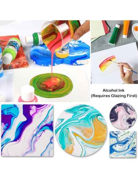 Azulejos de Cerámica Blancos 50 Pzs 10.16 cm para Manualidades