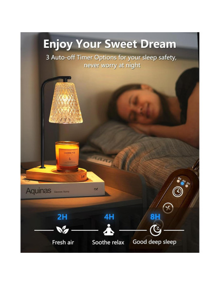 Lámpara Calentadora de Velas Eléctrica Leakind con Temporizador