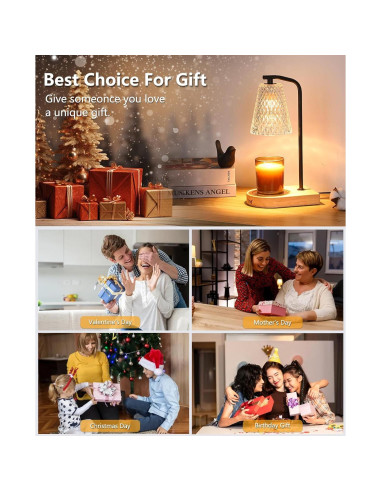 Lámpara Calentadora de Velas Eléctrica Leakind con Temporizador