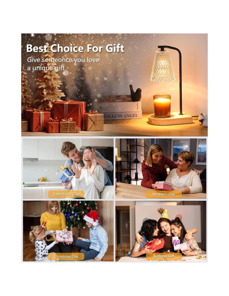 Lámpara Calentadora de Velas Eléctrica Leakind con Temporizador