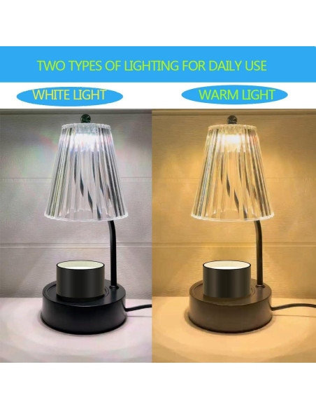 Lámpara Calentadora de Velas HEKALU Vintage LED 7 Colores