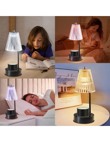 Lámpara Calentadora de Velas HEKALU Vintage LED 7 Colores