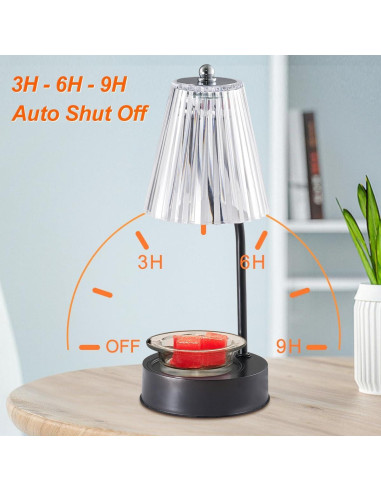 Lámpara Calentadora de Velas HEKALU Vintage LED 7 Colores