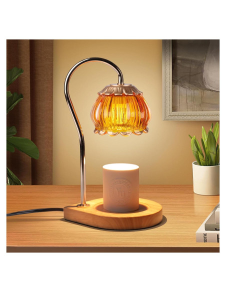 Lámpara Calentadora de Velas Gr8Gardens Naranja Regulable 50W