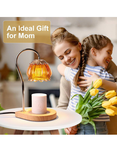 Lámpara Calentadora de Velas Gr8Gardens Naranja Regulable 50W