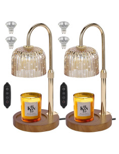 2 Pack Luz Calentador de Velas Eléctrico Qinsar 50W Dimmable