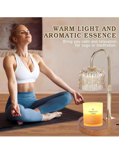 2 Pack Luz Calentador de Velas Eléctrico Qinsar 50W Dimmable