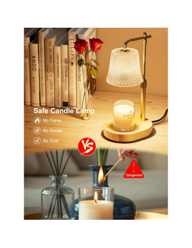 Lámpara Calentadora de Velas muyeziwo con Temporizador 32cm