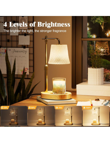 Lámpara Calentadora de Velas muyeziwo con Temporizador 32cm