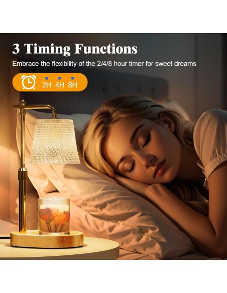 Lámpara Calentadora de Velas muyeziwo con Temporizador 32cm