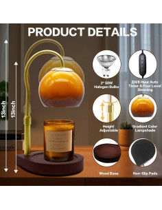 Lámpara Calentadora de Velas DALUXshop Ajustable 30cm 2