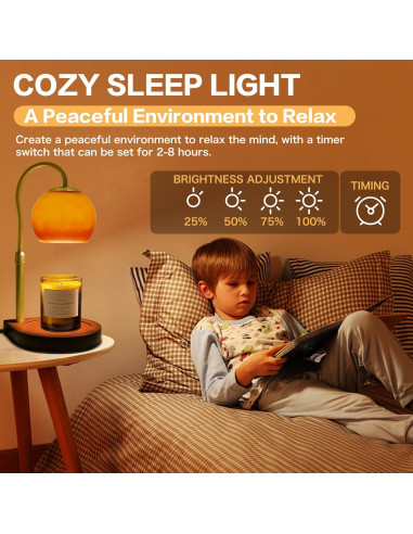 Lámpara Calentadora de Velas DALUXshop Ajustable 30cm