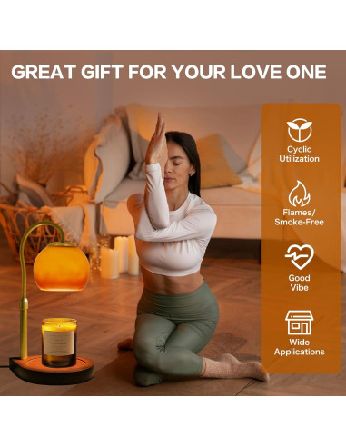 Lámpara Calentadora de Velas DALUXshop Ajustable 30cm