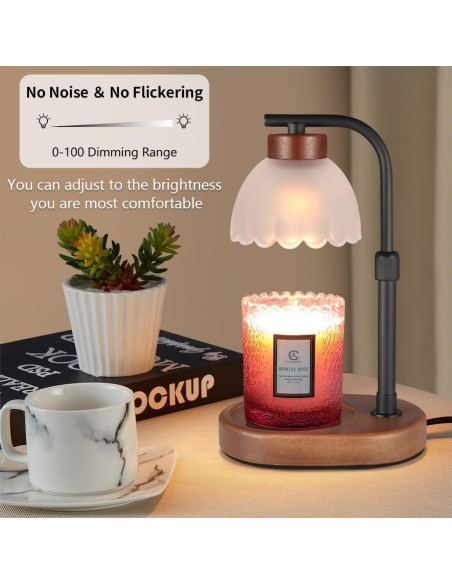 Lámpara Calentadora de Velas Copinpin 7W Regulable Gris