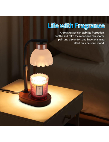 Lámpara Calentadora de Velas Copinpin 7W Regulable Gris