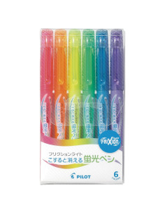 Marcadores Fluorescentes Pilot FriXion Light Set 6 Colores