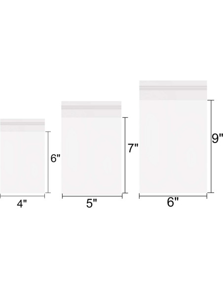 800 Bolsas de Cello Re-sellables NEOACT 3 Tamaños para Alimentos