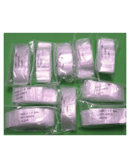 Bolsas de Plástico Transparentes Recerrables iMBAPrice 2.54 cm - 1000 Unidades