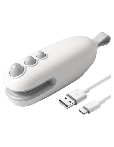 Mini Sello de Bolsas Recargable MORNIIE Blanco 12cm