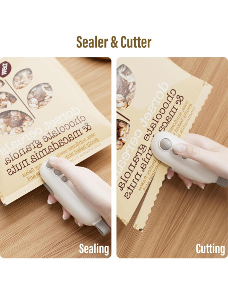 Mini Sello de Bolsas Recargable MORNIIE Blanco 12cm