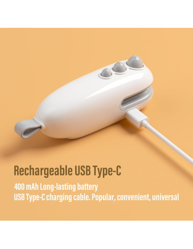 Mini Sello de Bolsas Recargable MORNIIE Blanco 12cm