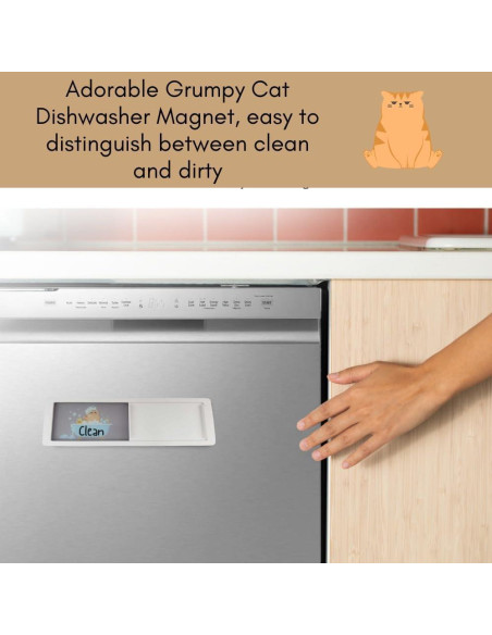 Imán de Lavavajillas Limpio Sucio Gato Pretty Inappropriate