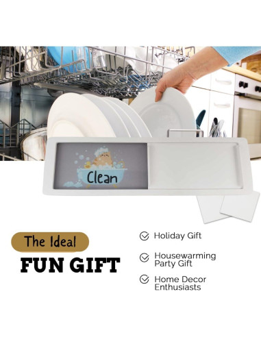 Imán de Lavavajillas Limpio Sucio Gato Pretty Inappropriate