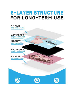 Imán de Lavavajillas Limpio Sucio PWHINGN Cerdo 9.7x5.6cm 2