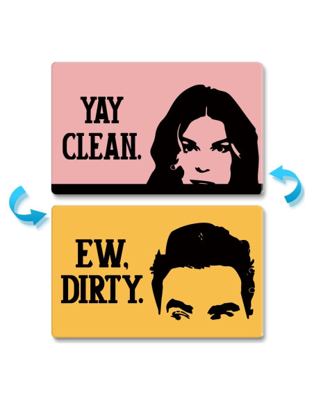 Imán de Lavavajillas Doble Cara Advivio 9.7x5.6cm Limpio Sucio