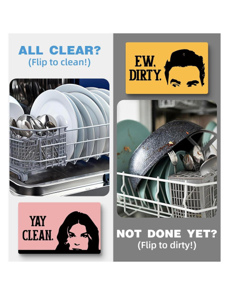 Imán de Lavavajillas Doble Cara Advivio 9.7x5.6cm Limpio Sucio