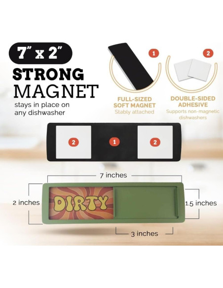 Imán Divertido Limpio Sucio para Lavavajillas Pretty Inappropriate