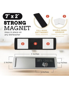 Imán de Lavavajillas Limpio Sucio Pretty Inappropriate 17.78x5.08cm 2