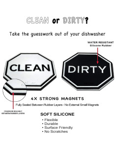 Imán de Lavavajillas Brothers Bench Limpio Sucio 7.1 cm 2