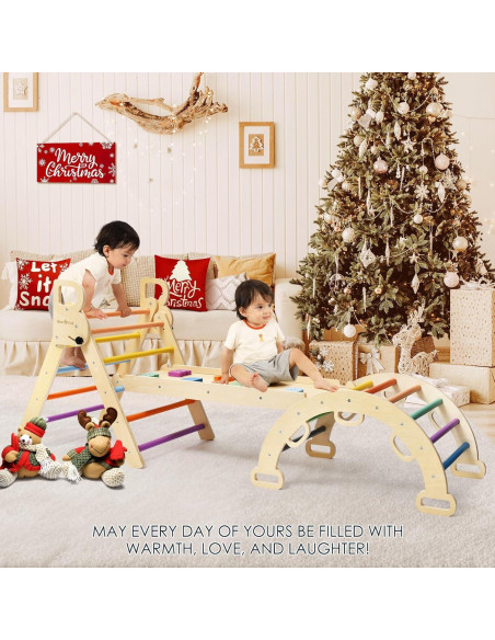 Conjunto Triángulo Pikler y Viga de Equilibrio BlueWood