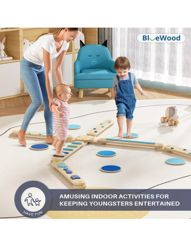Conjunto Triángulo Pikler y Viga de Equilibrio BlueWood