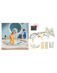 Conjunto Triángulo Pikler y Viga de Equilibrio BlueWood