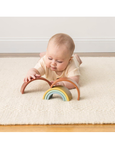 Juguete Apilable Arcoíris Itzy Ritzy - 5 Arcos Flexibles