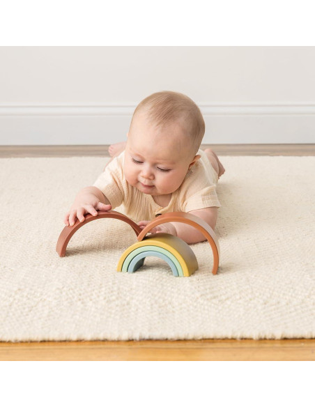 Juguete Apilable Arcoíris Itzy Ritzy - 5 Arcos Flexibles