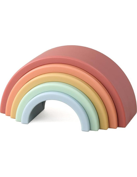Juguete Apilable Arcoíris Itzy Ritzy - 5 Arcos Flexibles
